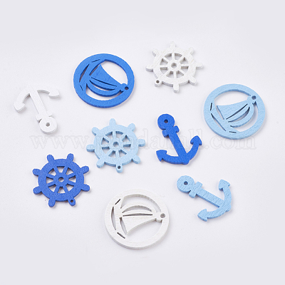 Деревянные подвески в стиле флота&nbsp;WOOD-L006-13-1