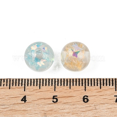 Прозрачные бисеры из смолы&nbsp;RESI-C070-06C-1