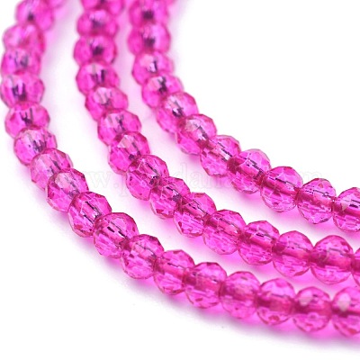 Стеклянные бусины с гальваническим покрытием &nbsp;GLAA-F079-A-04-1