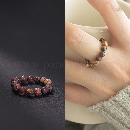 Эластичные кольца с натуральными и синтетическими драгоценными камнями FS-WG01730-04-1