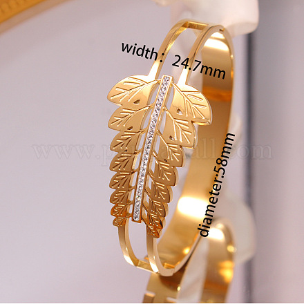 Браслеты из нержавеющей стали 304 с микропаве из кубического циркония FS-WGCF05C-10-1