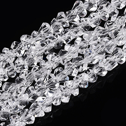 Прозрачные стеклянные бусины&nbsp;LS-GLAA-N018-4mm-09-1