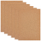 6Pcs Cork Label Stickers, Rectangle, BurlyWood, 297x209x8mm