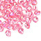 Transparent Acrylic Beads, AB Color Plated, Nuggets, Hot Pink, 10.5x10x8mm, Hole: 1.6mm, about 1200pcs/500g