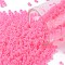 TOHO Round Seed Beads, Japanese Seed Beads, Frosted, (910F) Hot Pink Ceylon Pearl Matte, 11/0, 2.2mm, Hole: 0.8mm, about 5555pcs/50g