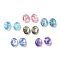 Resin Imitation Opal Cabochons, Single Face Faceted, Oval, Mixed Color, 8x6x3mm
