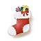 Christmas Enamel Pins, Alloy Lapel Pins for Backpack Clothes, Christmas Socking, 43.5x31.5mm