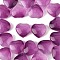 20Pcs Transparent Spray Painted Glass Beads, Heart, Purple, 12x12x5.5mm, hole: 0.5~1mm