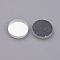 Mirror Glass Mosaic Tiles, for Home Decoration Crafts Jewelry Making, Flat Round, Clear, 18.5~21x4mm