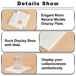 Тарелка для ювелирных изделий gesso&nbsp;DJEW-WH0015-98B