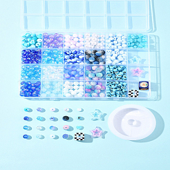 Наборы для самостоятельного изготовления браслетов из акриловых бусин&nbsp;DIY-FS0008-76