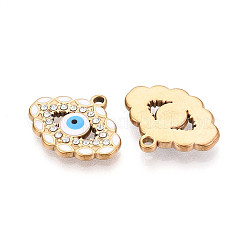 Подвески из нержавеющей стали 304 со стразами&nbsp;STAS-N110-49A-G