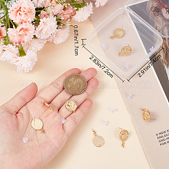 10 шт. латунные серьги-гвоздики&nbsp;KK-BBC0009-25