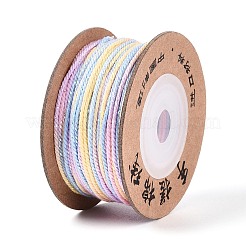 30 м окрашенный сегментный хлопковый шнур для макраме&nbsp;OCOR-T018-01L