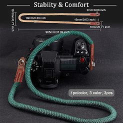 3шт. 3-х цветный хлопковый шнур для камеры наплечные ремни&nbsp;FIND-OC0002-14