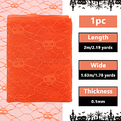 Полиэстеровая кружевная ткань на тему хэллоуина&nbsp;DIY-WH0699-75E