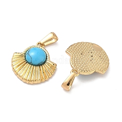 Нержавеющая сталь 304 с подвесками из синтетической бирюзы&nbsp;STAS-L309-21G-G