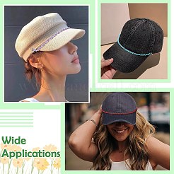 10 шт. 10-х цветные акриловые кабельные цепи-колпачки&nbsp;HJEW-CJ00006