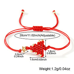 Браслеты ручной работы из полиэстерного шнура в виде рождественской елки&nbsp;AK7194-2