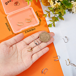 6 пара двухцветных латунных крючков для сережек с микропаве из прозрачного кубического циркония&nbsp;ZIRC-BBC0001-85