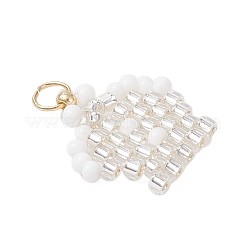 Подвески-короны из стеклянных бусинок&nbsp;PALLOY-MZ00980-05