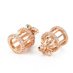 Покрытие стойки латунь микропаве прозрачные подвески из кубического циркония&nbsp;X-KK-T060-17-RS