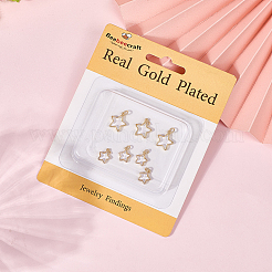 10шт 2 стиля латунные подвески&nbsp;KK-BBC0019-20A