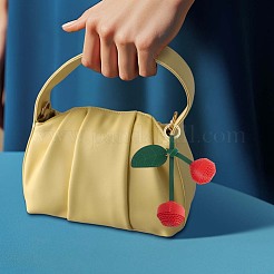 1 шт. искусственная кожа с брелоком из сплава&nbsp;KEYC-SP0001-41C