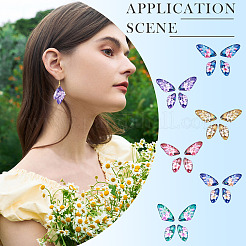 Наборы для самостоятельного изготовления сережек-подвесок в виде крыльев бабочки&nbsp;DIY-TA0013-26