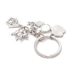 Брелки для собак из эмалированного сплава нержавеющей стали 304&nbsp;KEYC-JKC01219