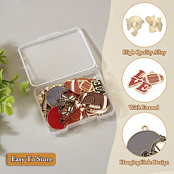 16шт 8 стиля подвески из сплава с эмалью&nbsp;ENAM-TA0001-79