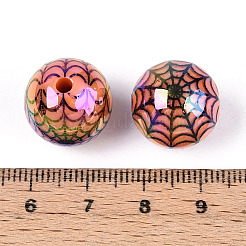 Непрозрачные акриловые бусины с УФ-покрытием&nbsp;OACR-T028-69A