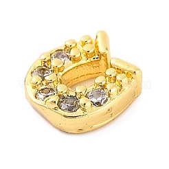 Покрытие стойки латунь микро паве прозрачные кабошоны из кубического циркония KK-F874-02G-02