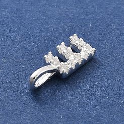 925 серебро с подвесками из кубического циркония.&nbsp;STER-Q004-01E-S