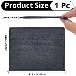 1 шт. держатель для визитных карточек из воловьей кожи&nbsp;AJEW-CL0002-52B