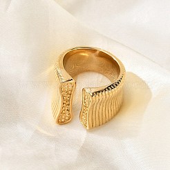 Манжетное кольцо из нержавеющей стали 304&nbsp;RJEW-Z076-10G-04