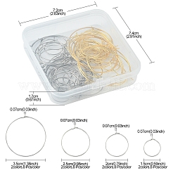 64 шт. 8 стиля фурнитуры для сережек-колец из хирургической нержавеющей стали 316 STAS-FS0001-33