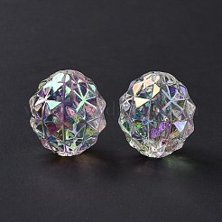 Прозрачное УФ-покрытие радужные переливающиеся акриловые бусины&nbsp;LS-X-OACR-C013-11