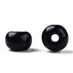 Непрозрачные и прозрачные внутренние цвета 6/0 стеклянный бисер&nbsp;SEED-F004-4mm-01