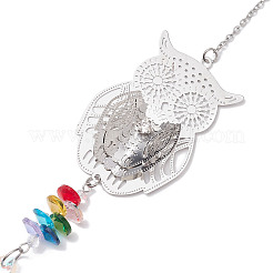 Латунные полые подвесные украшения&nbsp;HJEW-JM01930-01