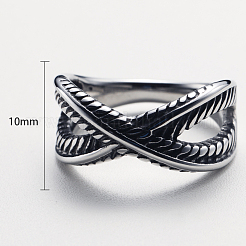 Крест-накрест кольца из нержавеющей стали 304&nbsp;FS-WG1CD1D-04