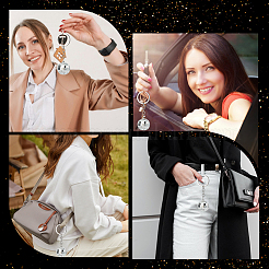 Зеркальный шар акриловые подвески брелок&nbsp;KEYC-WH20002-09B-01