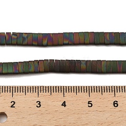 Гальванические нити матовых немагнитных синтетических гематитовых бусин&nbsp;G-G089-A01-01