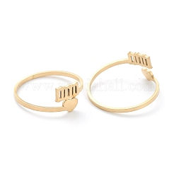 Ионное покрытие (ip) 201 манжетные кольца из нержавеющей стали&nbsp;RJEW-M136-01B-G