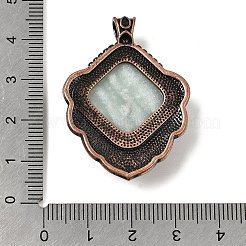 Подвески в виде ромбов из натурального цветка амазонита&nbsp;G-A297-03R-20