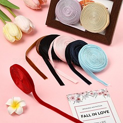 50 ярд 10 цвета односторонняя бархатная лента&nbsp;SRIB-YW0001-02