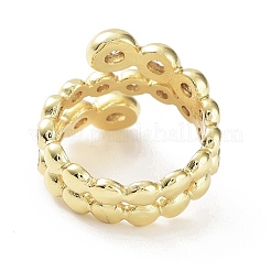 Кольцо из латуни с микро-паве для женщин с покрытием из кубического циркония&nbsp;RJEW-D020-04G