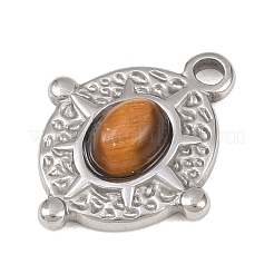 Природных тигровый глаз подвески&nbsp;STAS-P434-03P