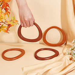 4 шт. двухцветные деревянные ручки для сумок&nbsp;WOOD-PH0002-99