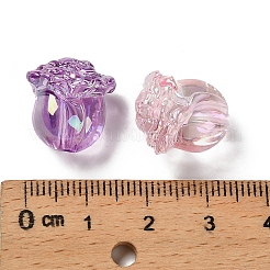 Уф-покрытие прозрачные акриловые бусины&nbsp;OACR-D316-14